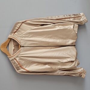 Shiny Neutral Bomber Jacket Size M